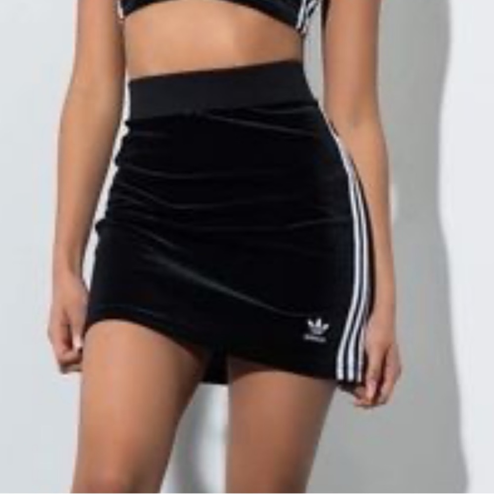 Adidas velvet skirt